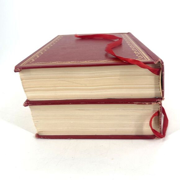 Adolf Hitler Vol 1&2 John Toland International Collectors Library Red Gilt 1976 - Picture 8 of 15